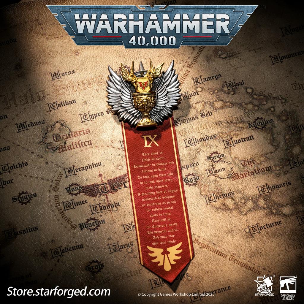 Starforged Star Casting, брошь «Ангел Святой Крови», значок Святой Печати Св.. Жиль, Warhammer 40K