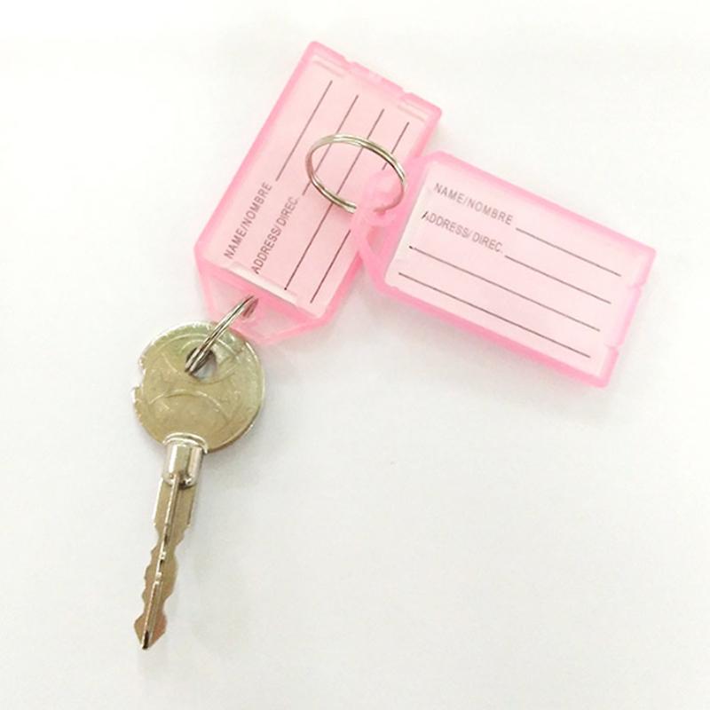 Классификационный брелок для ключей, офисный пластик, яркие цвета, багажная бирка, 1 шт./5 шт., женские маркировочные номера, мужские аксессуары для ремонта отеля
