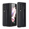 Модный чехол с отделением для ручки личи для Samsung Galaxy Z Fold 4 3 Pu + ПК с кожаным рисунком, антидетонационные роскошные чехлы для Fold3 F9260