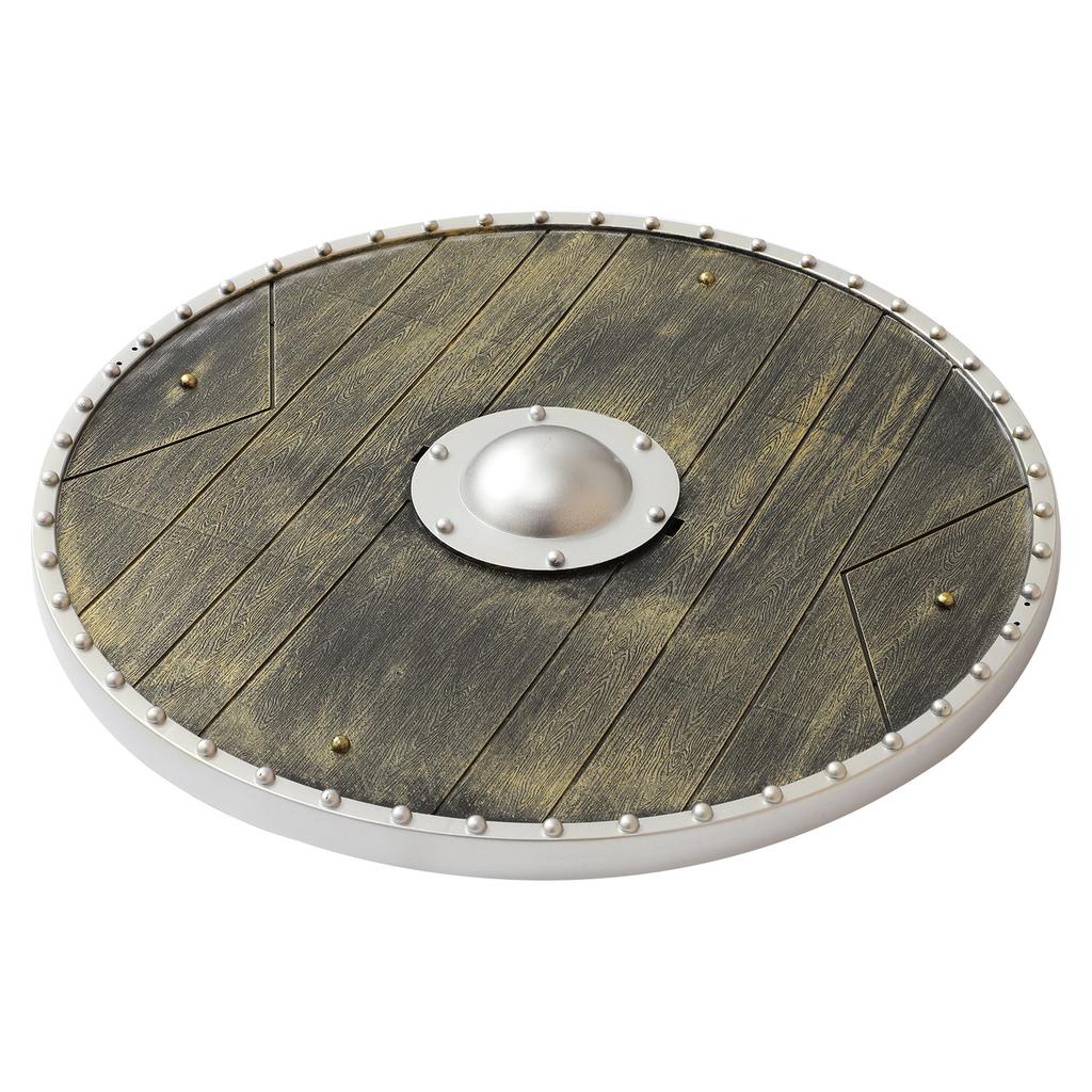 1Pc Medieval Retro Vintage Roman Hero Warrior Ancient Prop Viking Shield for Halloween Stage Performance Cosplay Role Play and Photography
