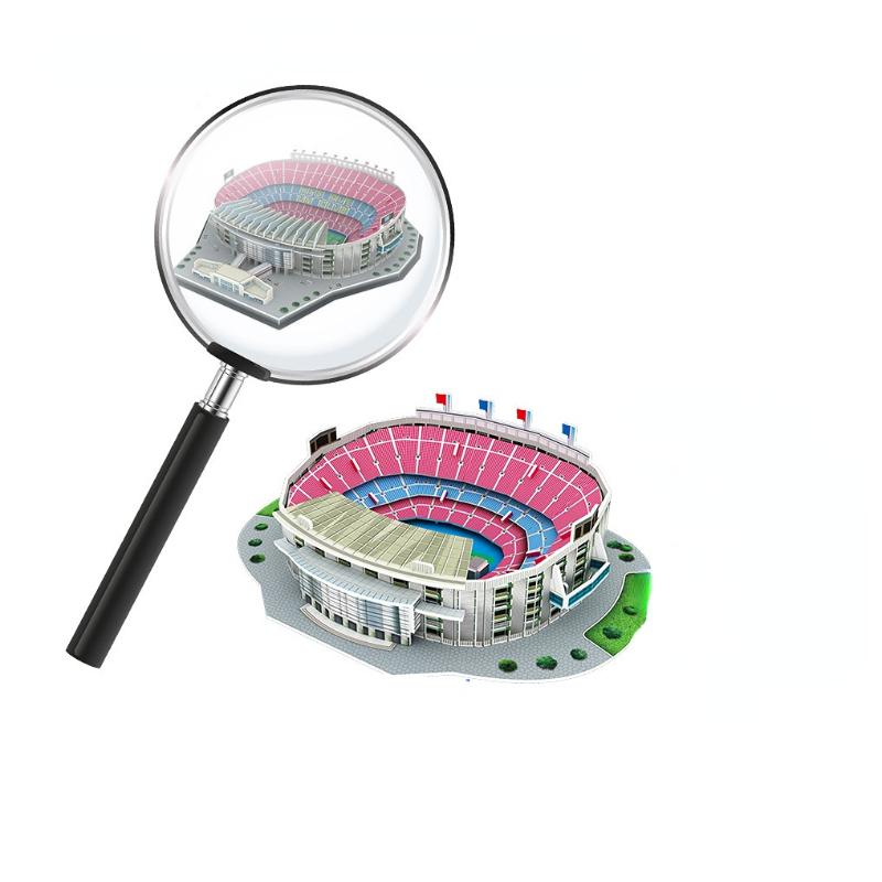 DIY 3D бумажная головоломка, модель футбольного поля, здание, сборка стадиона, игрушки для детей, маленькая деталь