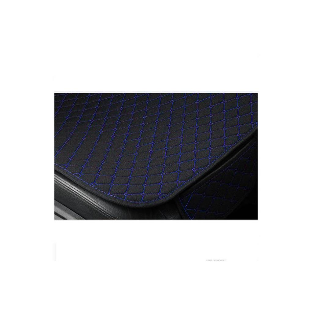 Подушка для автомобильного сиденья спереди и сзади, комплект из 3 предметов, придает стиль вашему автомобилю Черная ткань Черный