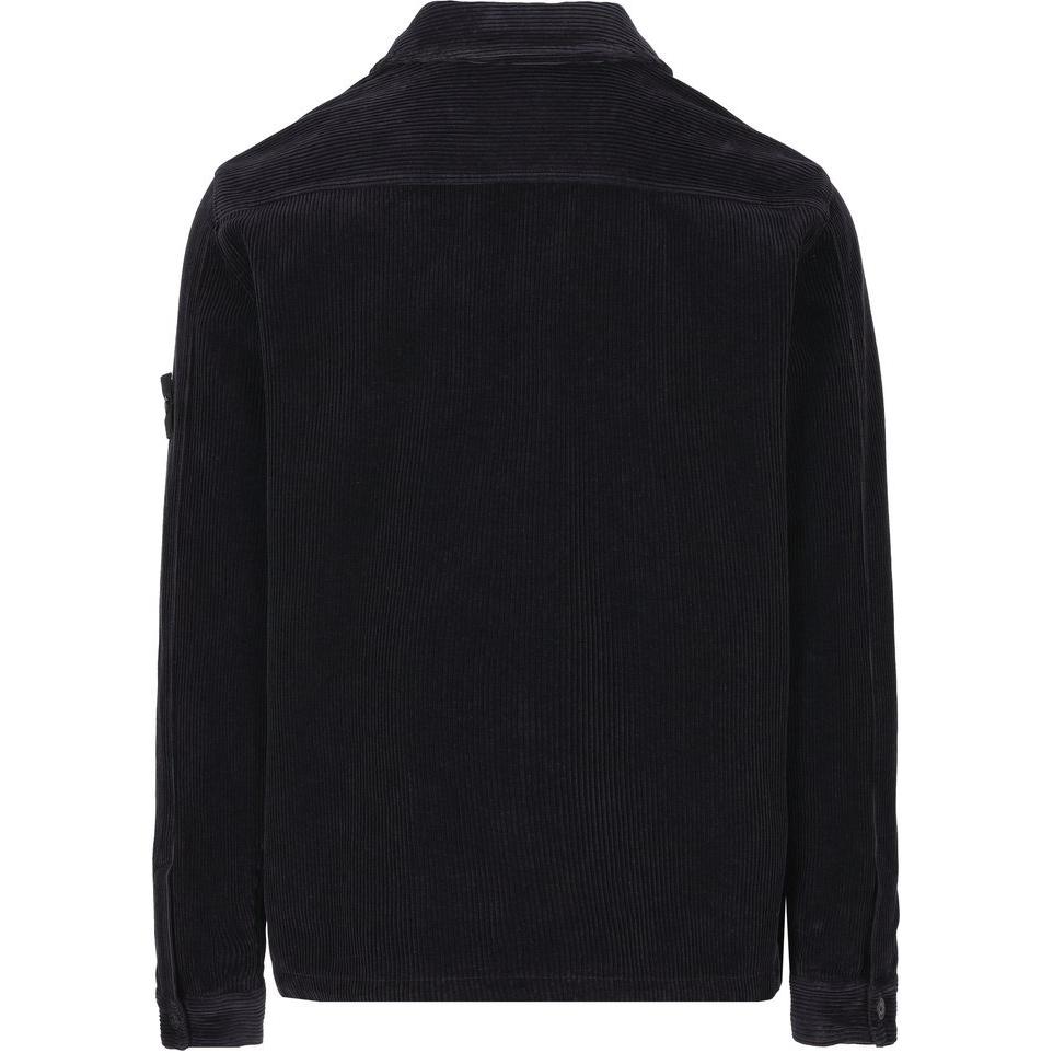 STONE ISLAND Вельветовая рубашка-overshirt с нашивкой-логотипом 811511604-V0020