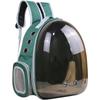 Pet Space Capsule Backpack: Large Capacity, Breathable Cat & Small Dog Carrier with Front Chest and Double Shoulder Straps.