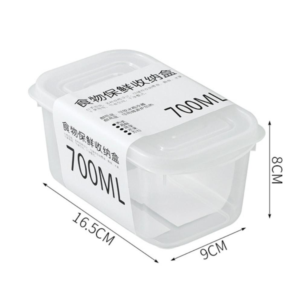 Sealed Fridge Food Storage Box 350ML/700ML/800ML/1600ML Fresh Divided Organizer  for Food Sorting