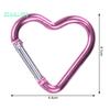 10 шт. карабинные крючки в форме сердца, компактные быстросъемные карабины, зажимы, прочные несущие держатели для ключей, принадлежности для кемпинга