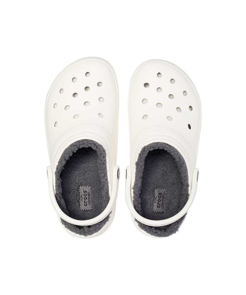 Классические утепленные кроксы Crocs - Белый/Серый / 203591-10M