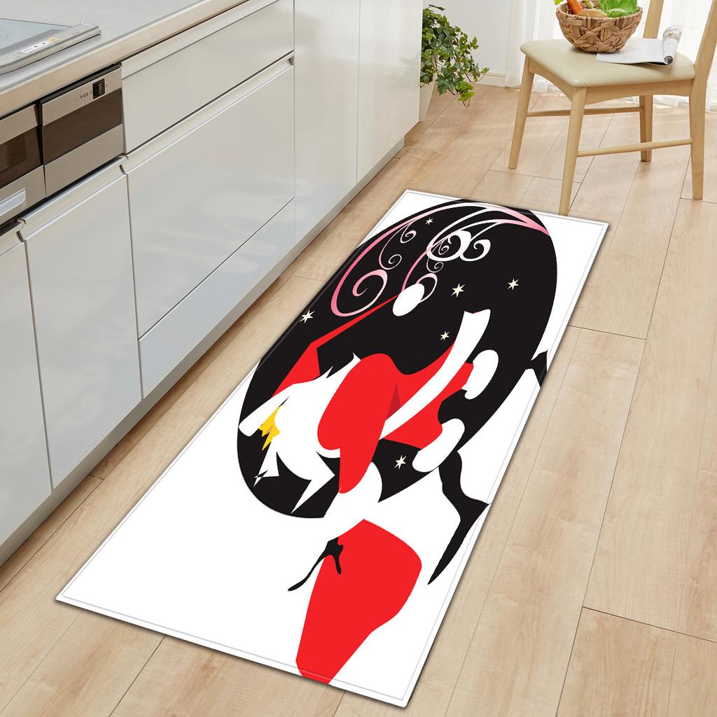Christmas Kitchen Sand Carpet Doormat Long Floor Mat