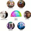 1Pc USB Mini Disco Light, Party Lights Ball Sound Activated, DJ Disco Ball Stage Lights-Multi Colors LED Car Atmosphere Light
