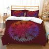 Bohemian Series Quilt Cover Pillowcase Two Or Three-Piece Set Polyester 3D Digital Printing