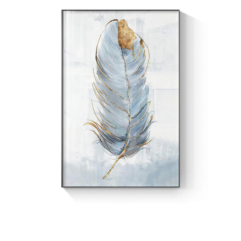 Canvas Painting Beautiful Dream Small Fresh Flower Feather Poster Ideal Gift for Living Room Kitchen Wall Art Wall Decor