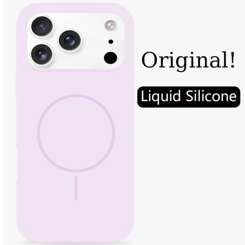 Высококачественный чехол из жидкого силикона Dopamine для IPhone 17 Air 16 15 14 Plus 13 12 Pro Max, с ощущением кожи, магнитный, для беспроводной зарядки, крышка
