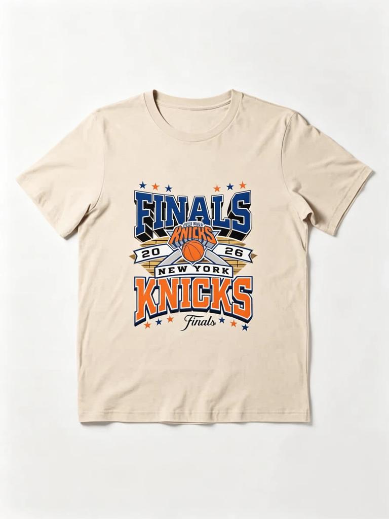 Футболка «Финал 2026», Летняя футболка New York Knicks, Новая, Унисекс, Хлопок, Дышащая, Стиль Y2K