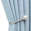 2Pcs Pearl Beads U Shape Curtain Hooks Holdback Curtain Accessories Hat Tieback Hanger Strap Tassel Brush Holder Hook