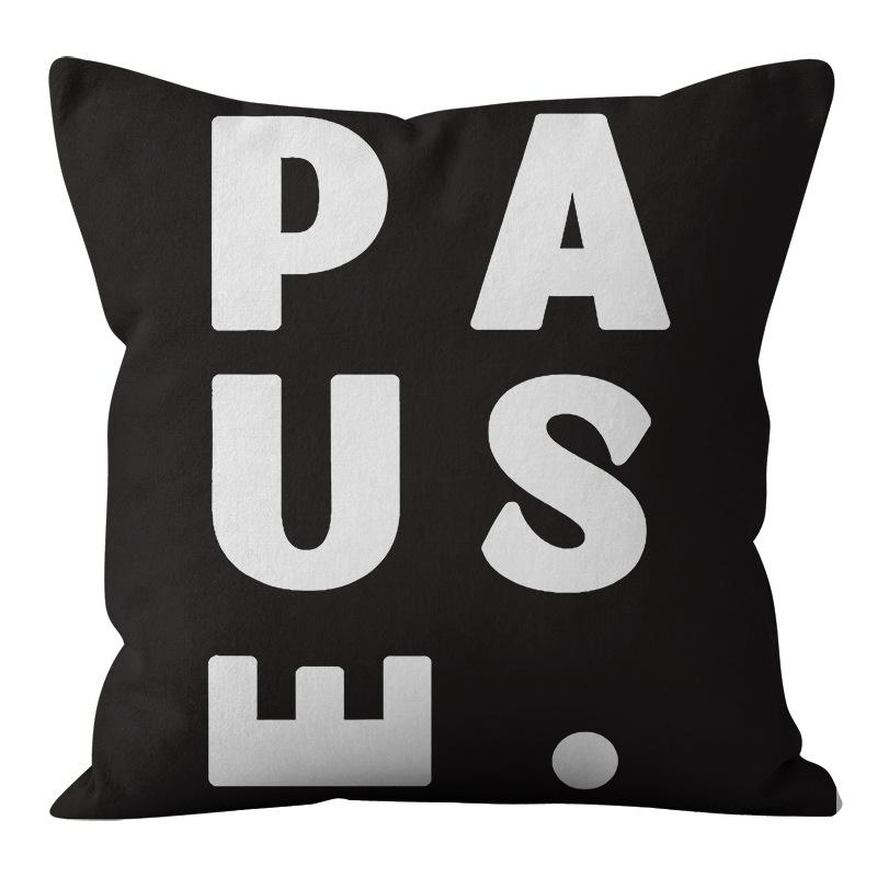 Скандинавский Минималистичный Стиль Черно-Белая Абстрактная Геометрическая Наволочка Домашняя Гостиная Диванная Подушка Наволочка