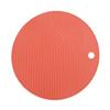Heat Resistant Mat Silicone Slip Proof Round 17cm Heat Insulation Pad for Kitchen Countertop