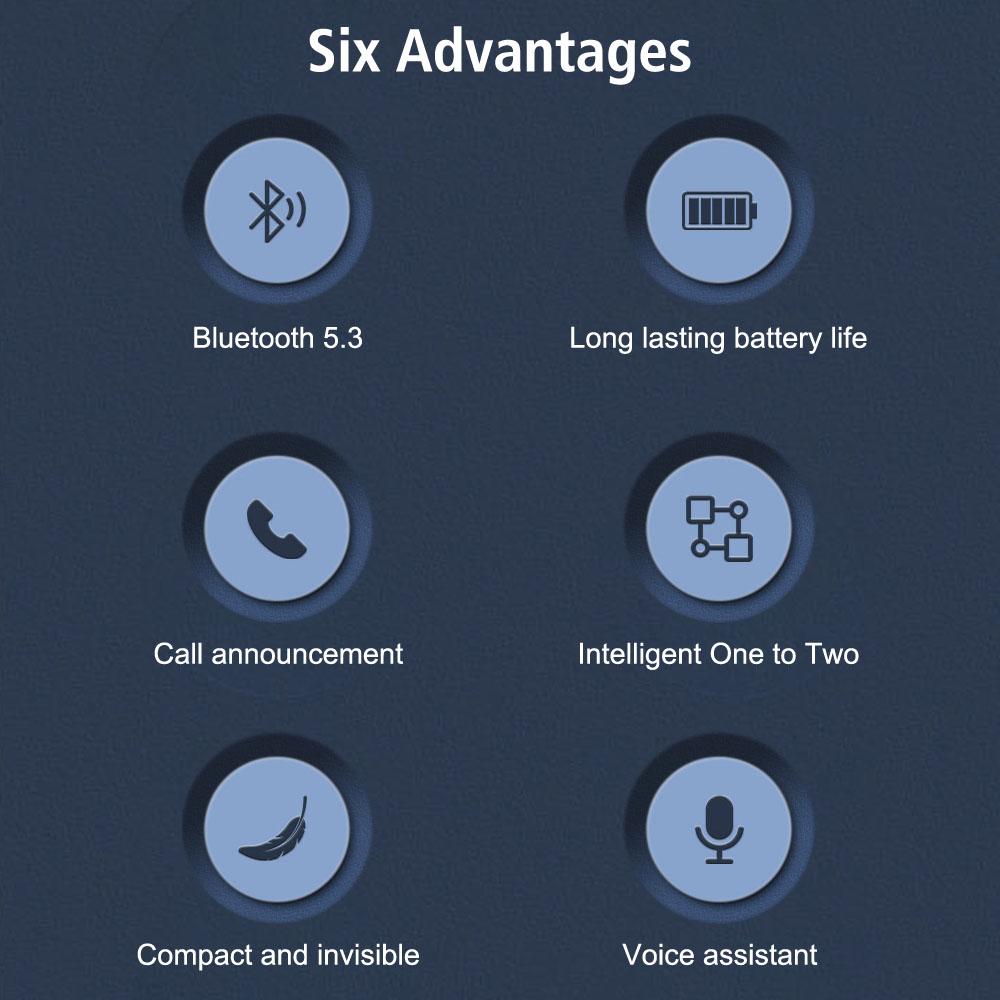 Bluetooth 5.3 Мотоциклетный шлем Гарнитура Музыкальный плеер Moto Наушники Handsfree Комплект для звонков Антипомеховый беспроводной Водонепроницаемый