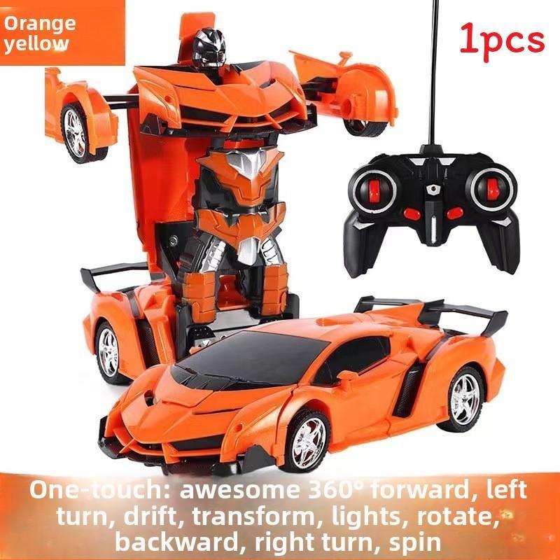 Remote Controlled Racing Car Robot Model Children Toy With Lighting Function For Young Car Enthusiasts