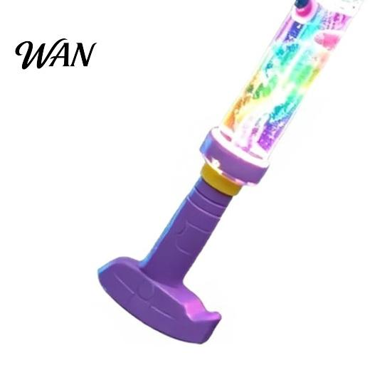 Durable Water Toy Glowing Rainbow LED Sprayer Toy, Kids Safe Summer Light Up Non-leak Sprayer, Illuminate Night Sprinkler for Pool Party Backyard