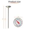 1 PC Stainless Steel Thermometer Food Thermometer Probe Type Kitchen Milk Coffee Stainless Steel Food Baking Thermometer