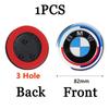 BERV3 74/82mm Car Hood Front Rear Trunk Emblem Badge Replacement For BMW E36 E46 E53 E90 E60 E61 E93 F10 E28 E87 X2 X6 F30 F20 M M5 M6