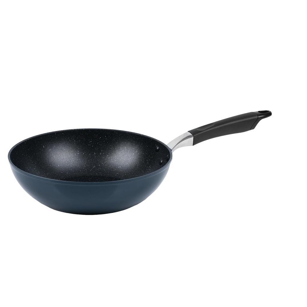 Pearl Metal Прочный из-за мрамора 28 IH Мраморный металлический шпатель с прессом для монет Темно-синий ободок, антипригарная обработка, см, совместимый, покрытие, OK, ободок,