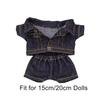 Casual Wears Doll Jacket Pants Clothes Suit Doll Coat Tops Fashion Cotton Doll Jeans  Kids Toys
