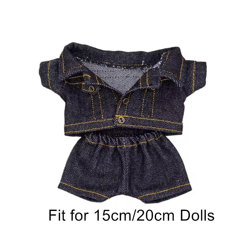 Casual Wears Doll Jacket Pants Clothes Suit Doll Coat Tops Fashion Cotton Doll Jeans  Kids Toys