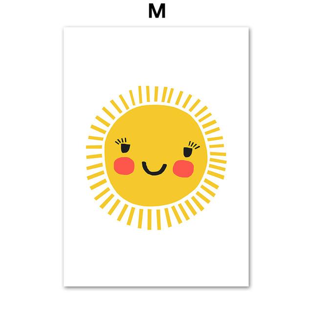 Скандинавские цифры ABC Sun Education, алфавит, форма, цвет, настенная живопись, холст, живопись, постеры и принты, настенные панно, декор для детской комнаты