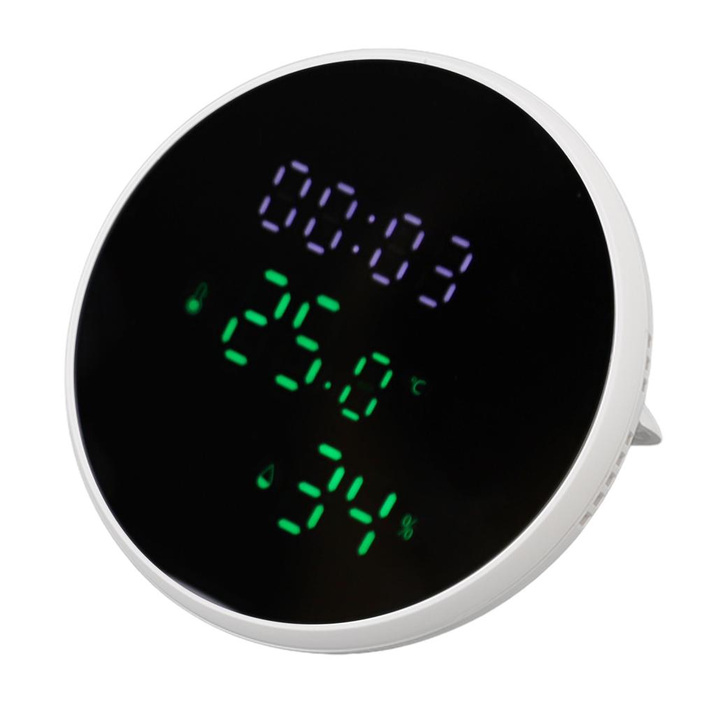 WiFi Thermometer Hygrometer High Accuracy Voice Control Smart Temperature Humidity Sensor with LED