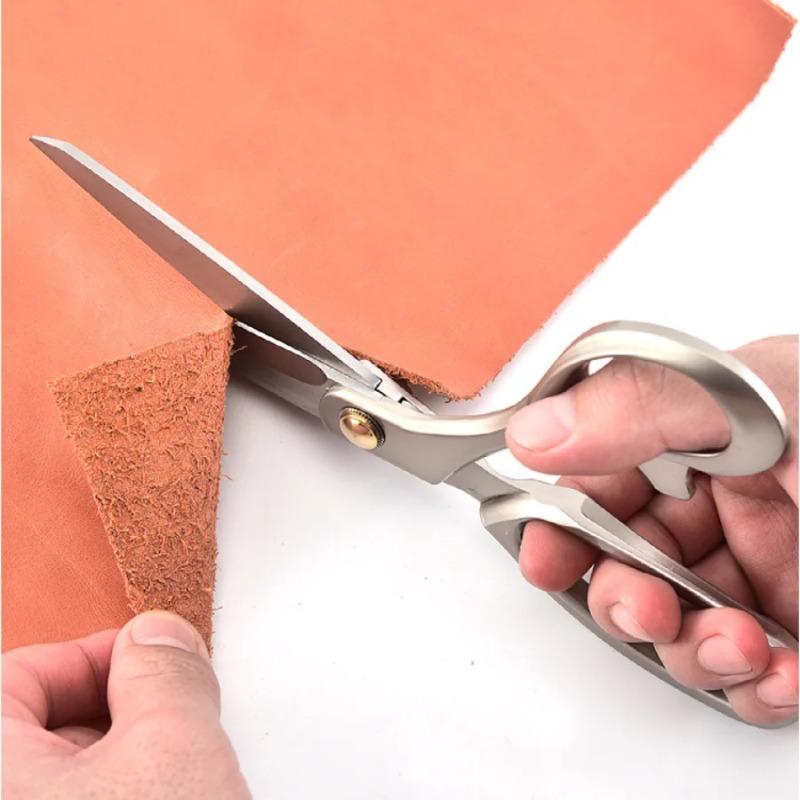 8 Stainless Household Inch Steel Big Size Tailor Scissors Lkirsite Handle Flat Tooth Dressmaking Cloth Leather Sewing Craft Shear
