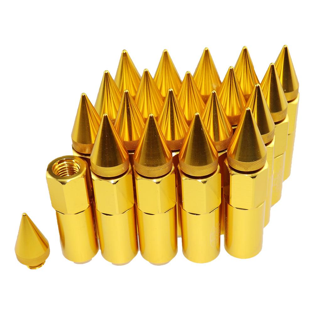 20pcs/set 12x1.5 Universal Aluminum Car Styling Tunning 60mm Extended Tuner Wheels Rims Lug Nuts Racing JDM Style LGLM001