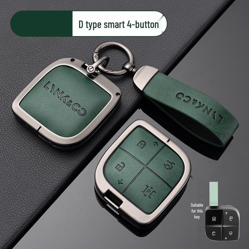 Ключница из цинкового сплава для моделей Lynk & Co - Подходит для Z20, Z10, Co 900 - Премиальный металлический держатель для смарт-карты