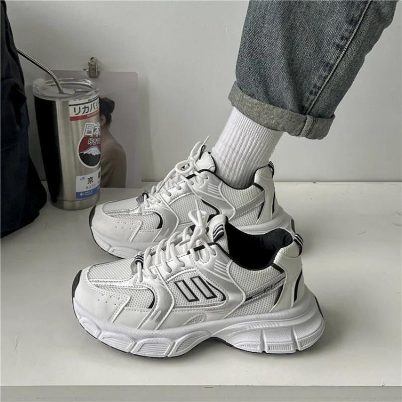 Роскошные брендовые женские кроссовки с толстой подошвой, теннисные туфли, женские кроссовки на шнуровке, женские кроссовки Mash Breathable Sneakers tenis de mujer