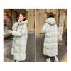 Fashion Winter Womens Thickened Long Down Cotton Coat Loose Warm Padded Jacket Knee Length