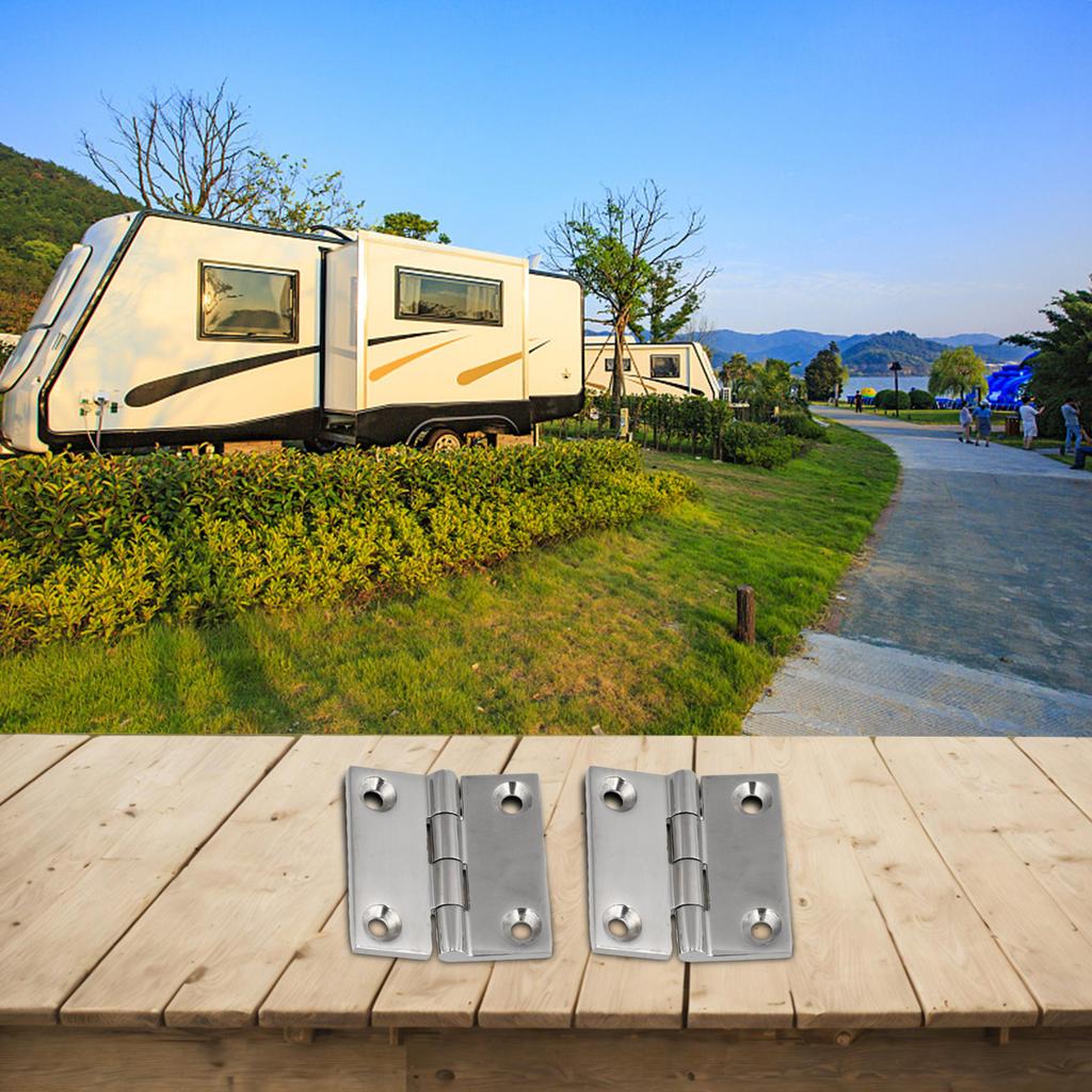 Marine Use 1.5 X 1.5 Marine Butt Hinges Easy Installation Boat Hinges Boat Hatch Hinges Solid Metal Construction