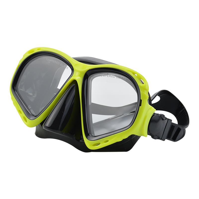 Diving mask Snorkeling mask silicone swimming goggles for men and women, adult model, integrated waterproof diving goggles