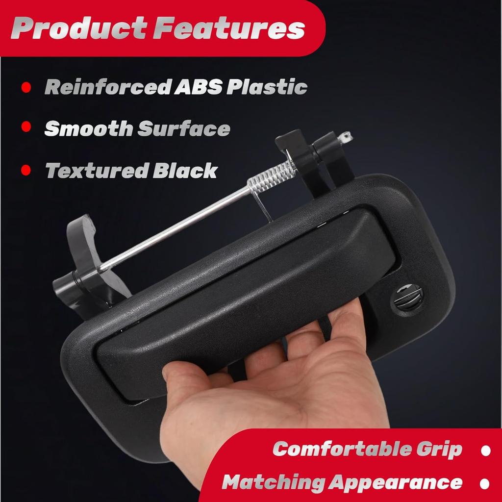 Tailgate Handle Compatible With 2004-2016 Ford F150 F250 F350 F450 F550 Super Duty Explorer Lobo, Lincoln Mark LT, Liftgate Latch Door Handle Replace