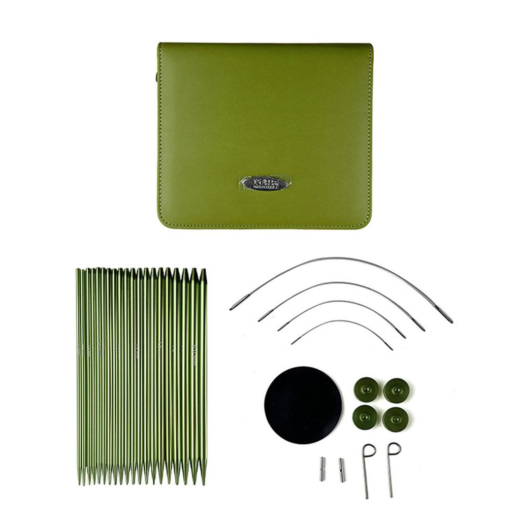 Набор сменных круговых спиц 2,2-5,0 мм Круглые спицы с футляром и аксессуарами для вязания