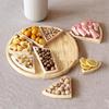 Wooden Puzzle Serving Tray For Fruit Divide Entertain Decorate Wooden Puzzle Serving Tray For Food