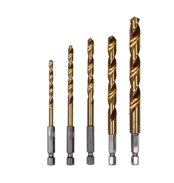 Yato HSS-Tin Drill Bit Set 5 Pcs Hex 4-10mm