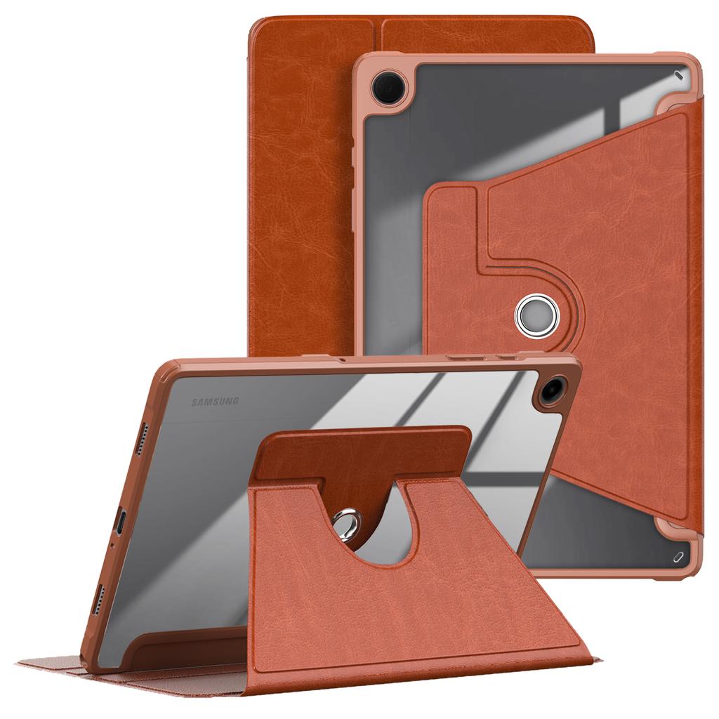 Для Samsung Galaxy Tab A9+ SM-X210 SM-X216 SM-X218 Чехол ПУ кожа+Акрил+ТПУ Обложка-подставка для планшета