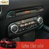 Carbon Fiber Air Conditioner Switch On-Off Cover Trim For Mazda CX-5 2017-