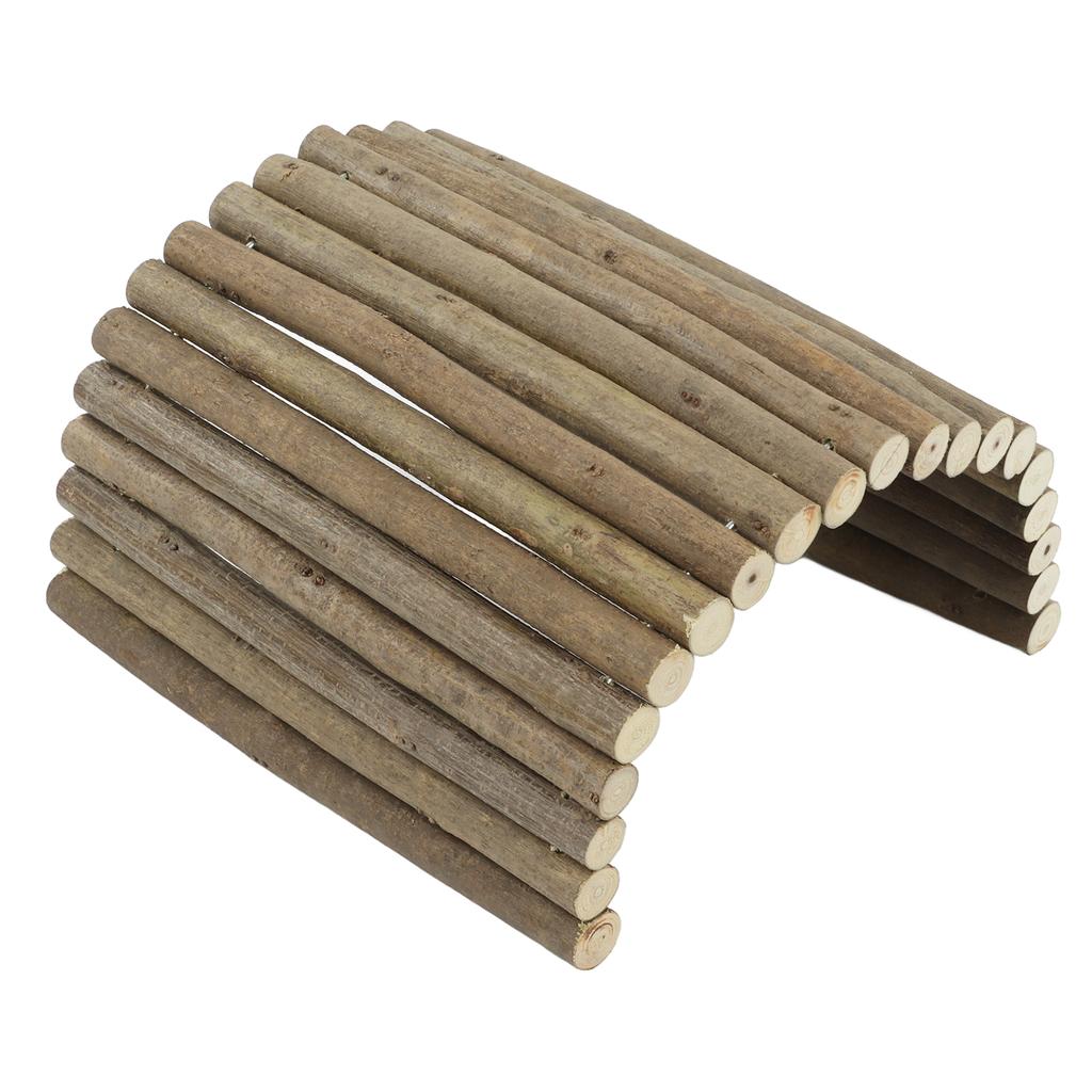 Деревянный туннель для хомяка, изгибающийся мост для маленьких животных, песчанок, морских свинок, шиншилл, хорьков, ёжиков