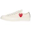 Comme Des Garçons PLAY X Chuck 70 Low Single Heart - Milk Unisex Sneakers Cream Black Red A08805C
