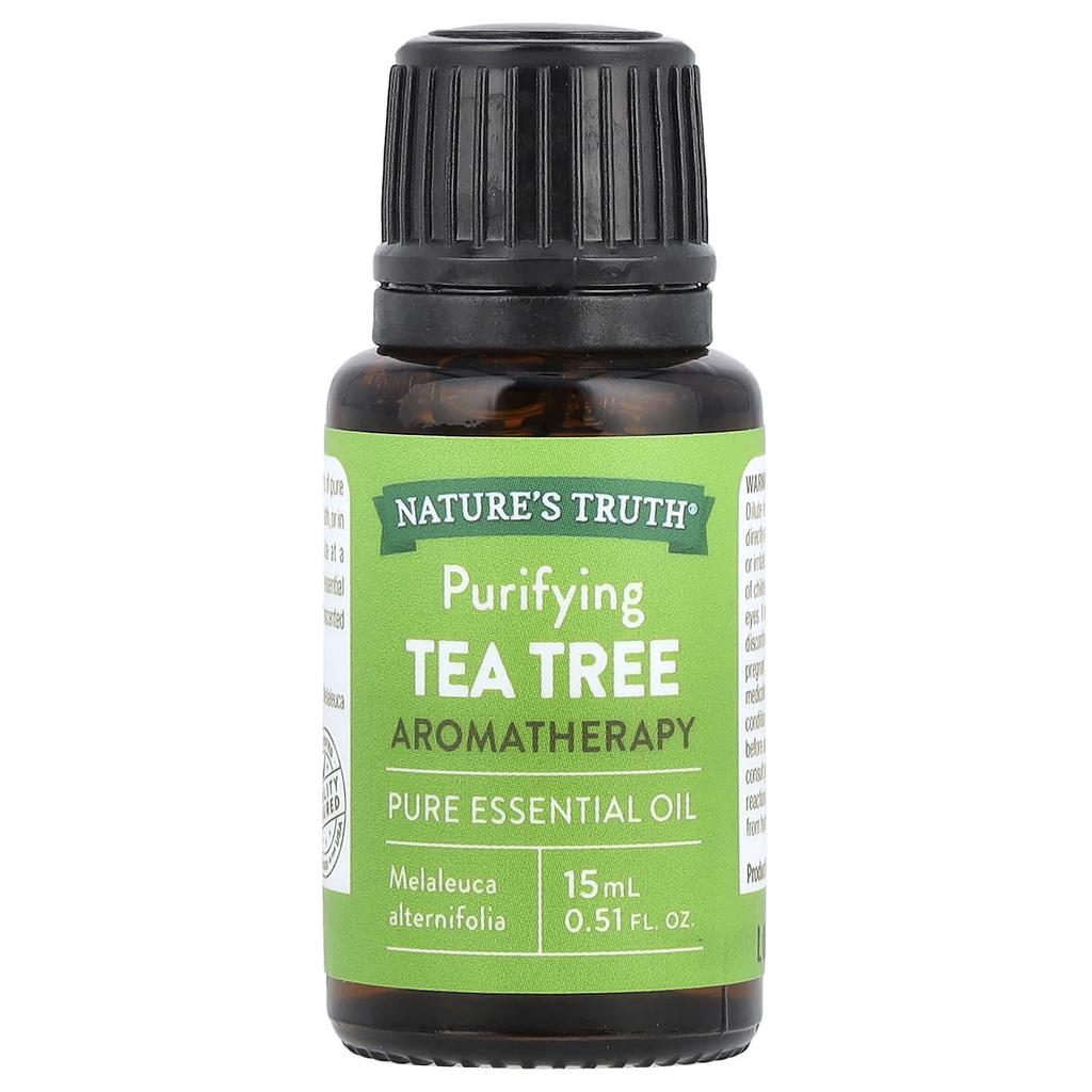 Nature's Truth Pure Essential Oil, Purifying Tea Tree, 0.51 Fl Oz (15 Ml)