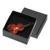 Resin Miniature Double Bass Shaped Lapel Brooch Pin Elegant Mini Musical Instrument Brooch for