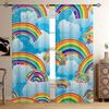 Радужные блестящие цветные напечатанные шторы 100% полиэстеровое волокно карнизные шторы спальня гостиная балкон декоративные шторы