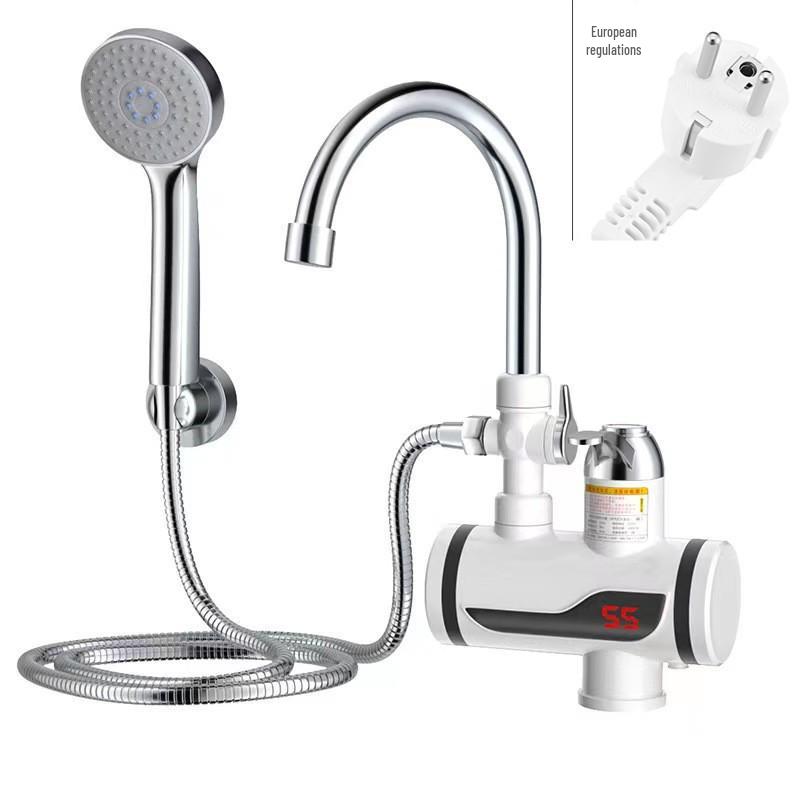 Мгновенный электрический кран для горячей воды: Кухонный и душевой смеситель быстрого нагрева двойного назначения