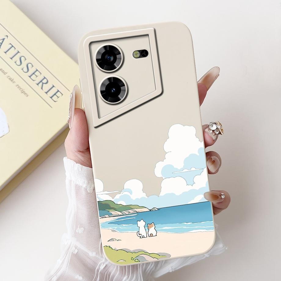 For Tecno Pova 5 4G LH7n Phone Case Back Cover Luxury Matte Soft Liquid Silicone Fundas For Tecno Pova 5 Pro 5G LH8n Bumper Capa